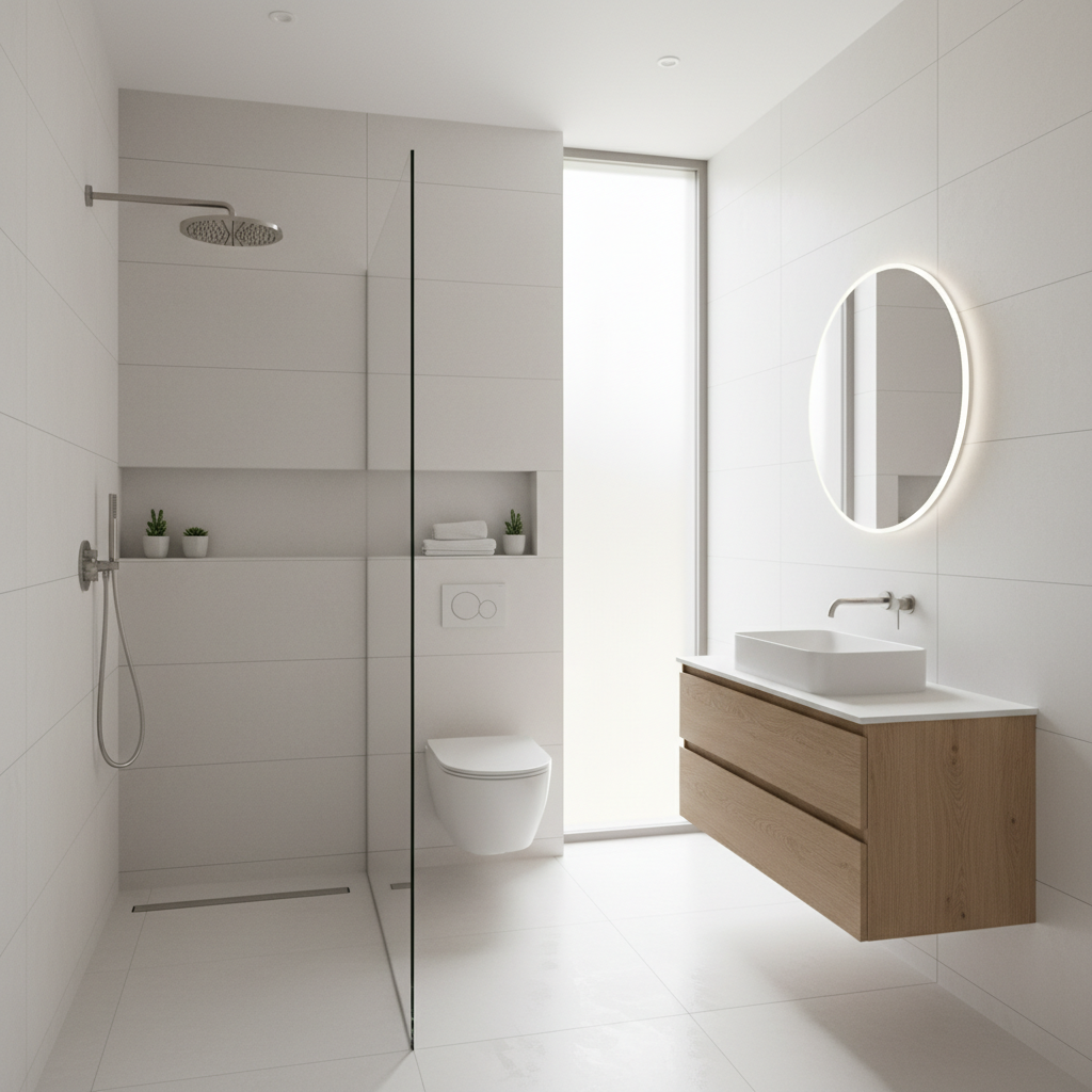 Moderne badkamer renovatie